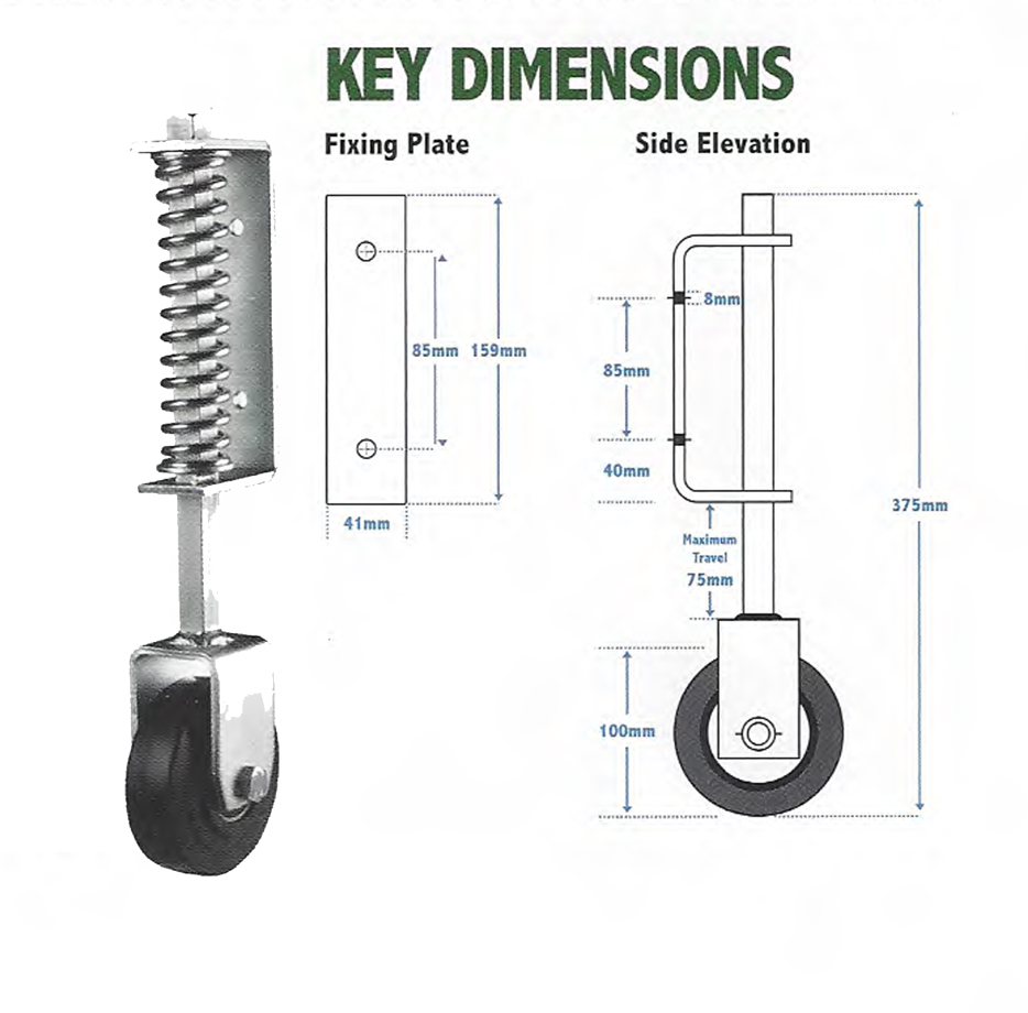 Specialist Castors Universal Gate Castor